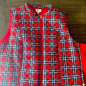 Women’s quilted vest. Worn once last Christmas.